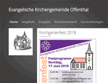 Tablet Screenshot of evkirche-offenthal.de